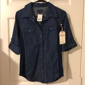 Denim button down shirt